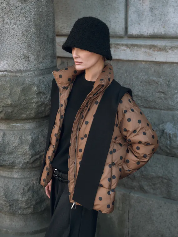 BULMER Куртка с вязаным шарфом-капюшоном