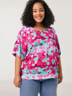 SAMOON Блуза с ярким принтом