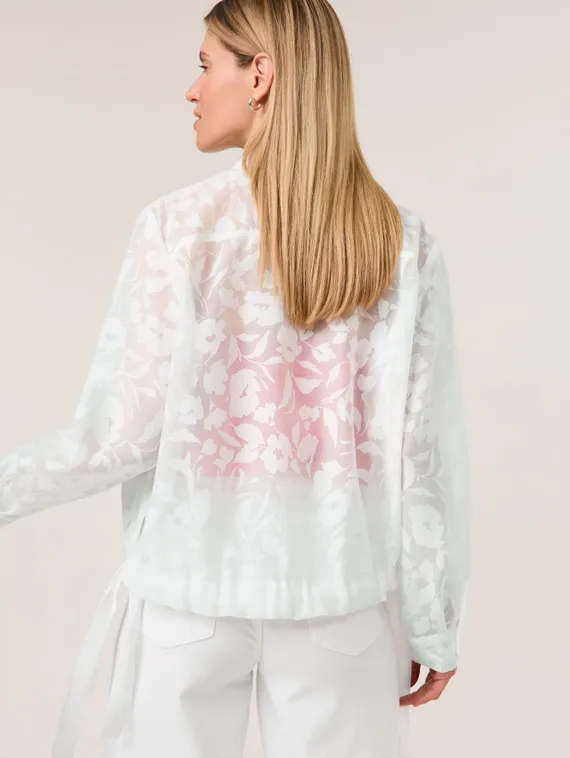 TAIFUN Блуза прозрачная