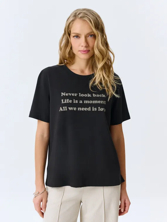 BULMER Футболка со шрифтовым принтом