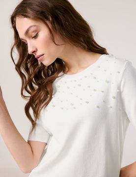 TAIFUN Джемпер с бусинами