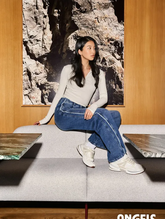 ANGELS Джинсы с бахромой по бокам