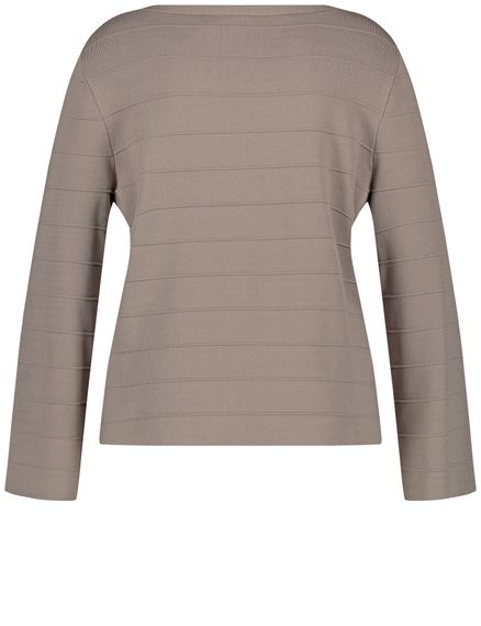 SAMOON Джемпер с полосатой фактурой