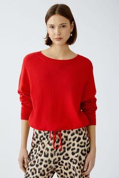 Oui Пуловер с завязкой