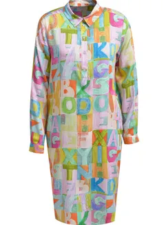 Elisa.and.me Платье-рубашка с абстрактным принтом