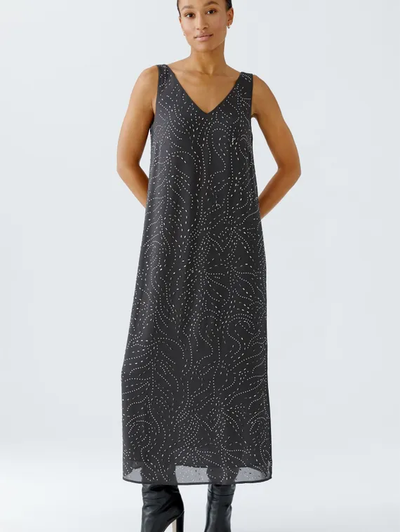 Oui Платье с декоративными камнями