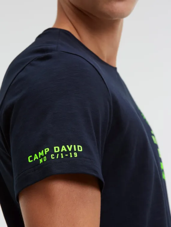 CAMP DAVID Футболка с мини-принтом