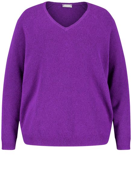 SAMOON Джемпер с V-вырезом