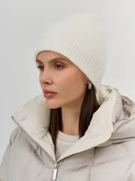 BULMER Шапка в рубчик с ангорой