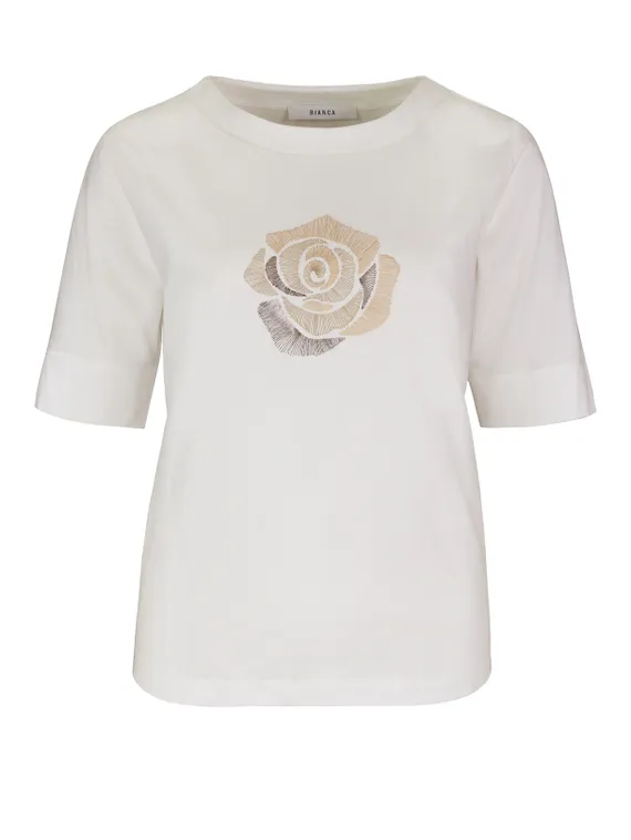 BIANCA Футболка с цветочным мотивом