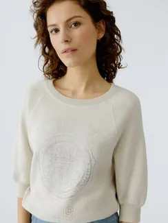 Oui Хлопковый пуловер