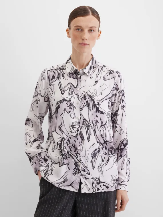 Elisa.and.me Блузка с анималистичным принтом