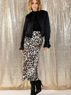 MONARI Юбка с леопардовым принтом