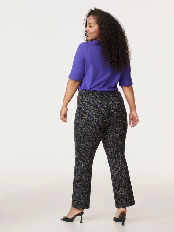 SAMOON Брюки с принтом