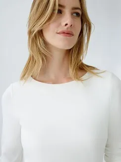 Oui Футболка длинный рукав базовая