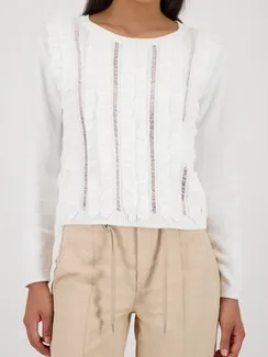 MONARI Вязаный свитер с воланами