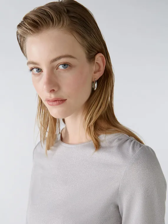 Oui Футболка из эластичной вискозы