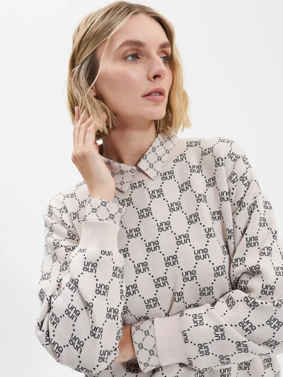 UNQ Джемпер вискозный с логотипами