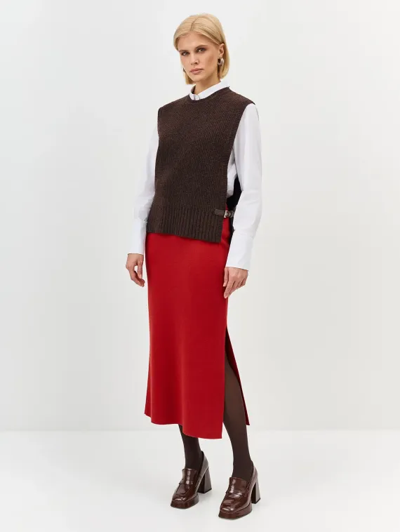 BULMER Жаккардовая юбка с разрезом