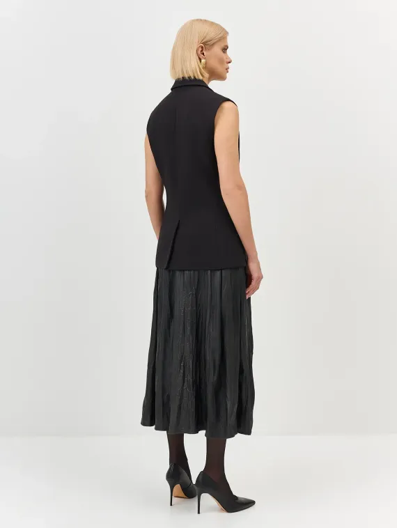 BULMER Юбка миди из экокожи