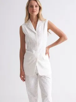 UNQ Жилет кружевной