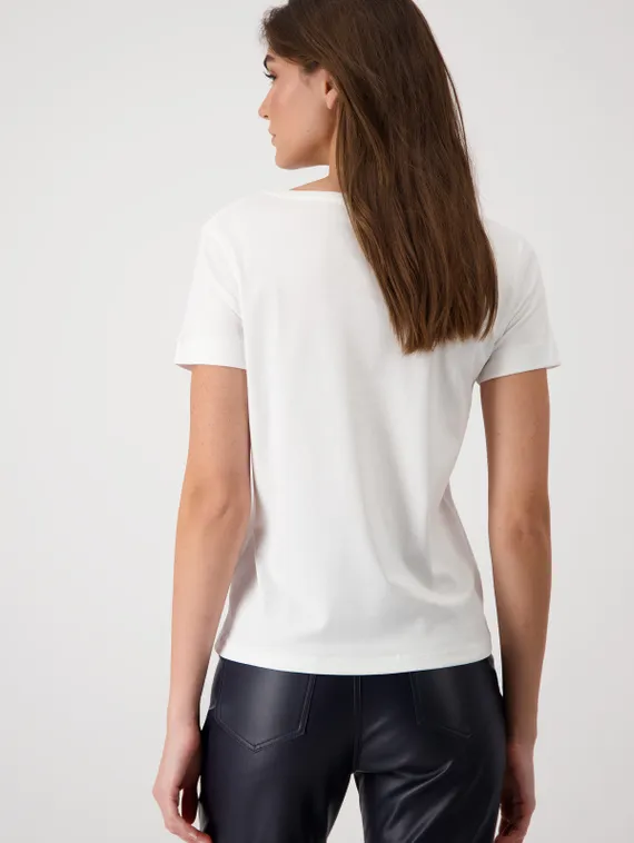 MONARI Футболка с надписью из стразов