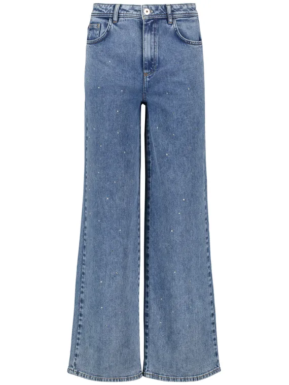 TAIFUN Джинсы со стразами