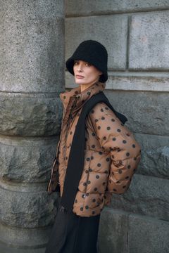 BULMER Куртка с вязаным шарфом-капюшоном