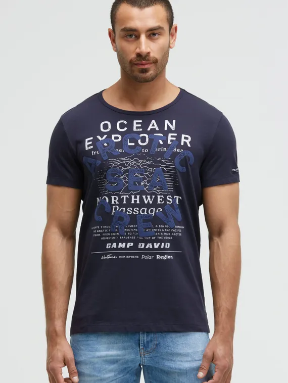 CAMP DAVID Футболка с принтом