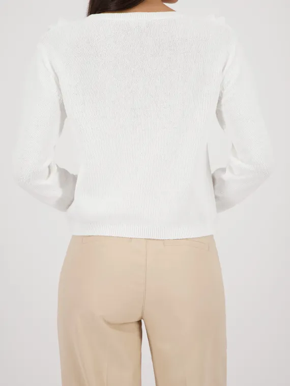 MONARI Вязаный свитер с воланами