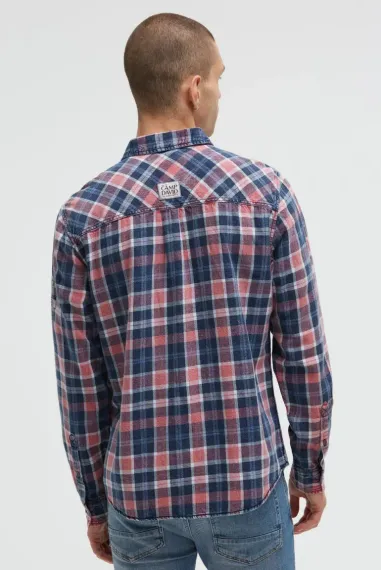 CAMP DAVID Рубашка в клетку с логотипом