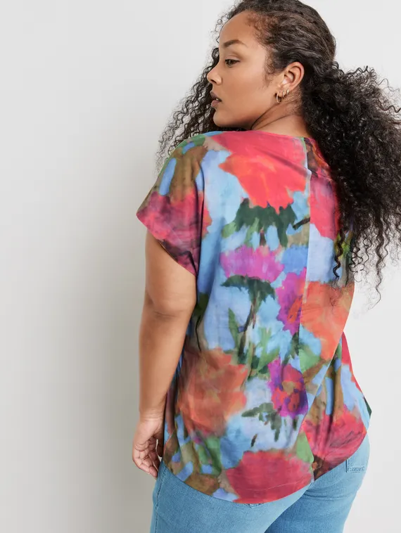 SAMOON Блуза с цветочным принтом