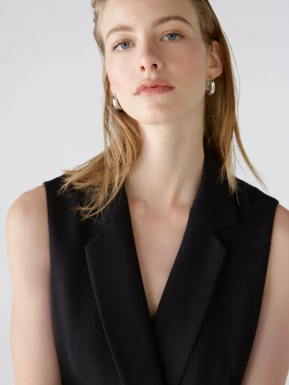 Oui Жилет из вискозного джерси