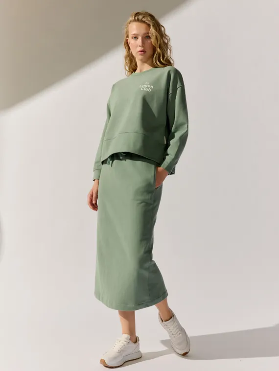 THE FASHION PEOPLE Толстовка с принтом на спине