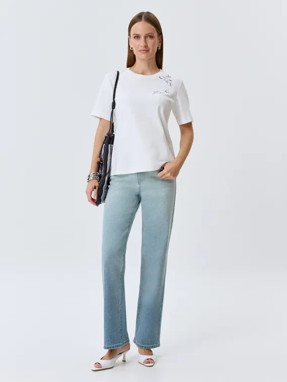 BULMER Футболка с ажурным декором