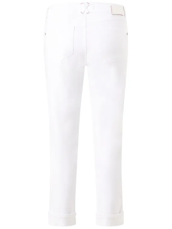 ANGELS Джинсы белого цвета с отворотами