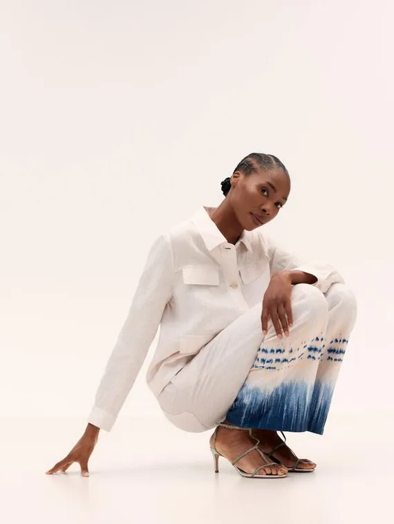 GERRY WEBER Жакет-рубашка изо льна