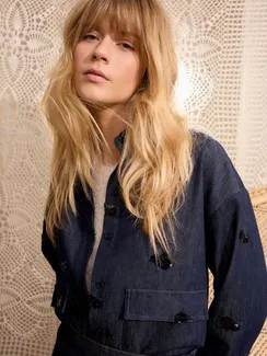 Oui Жакет с вышивкой пайетками