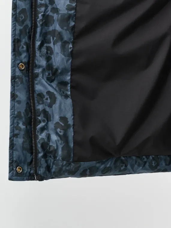 BULMER Куртка с принтом и меховой опушкой