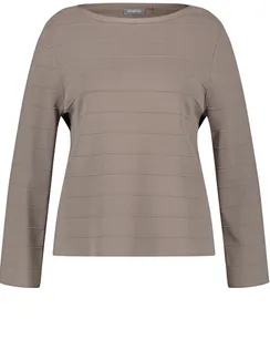 SAMOON Джемпер с полосатой фактурой