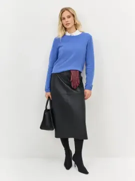 BULMER Юбка-трапеция из экокожи