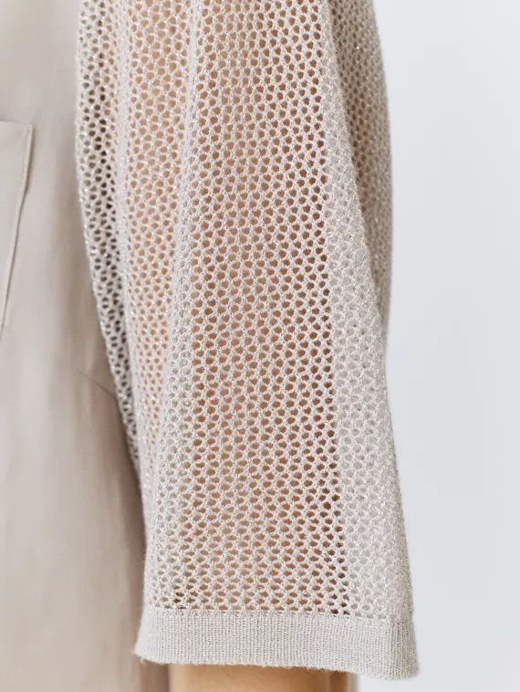 BULMER Блузка с ажурными рукавами