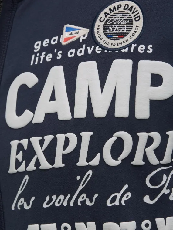 CAMP DAVID Толстовка с объемным рисунком
