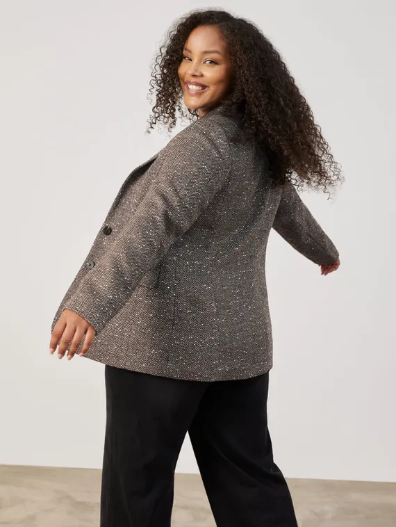 SAMOON Пиджак с пайетками