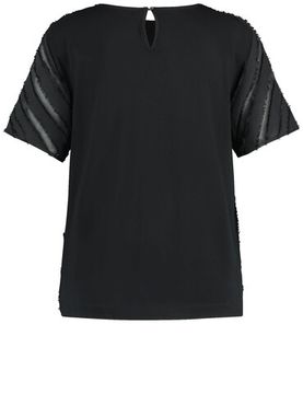 GERRY WEBER Блуза короткий рукав черная