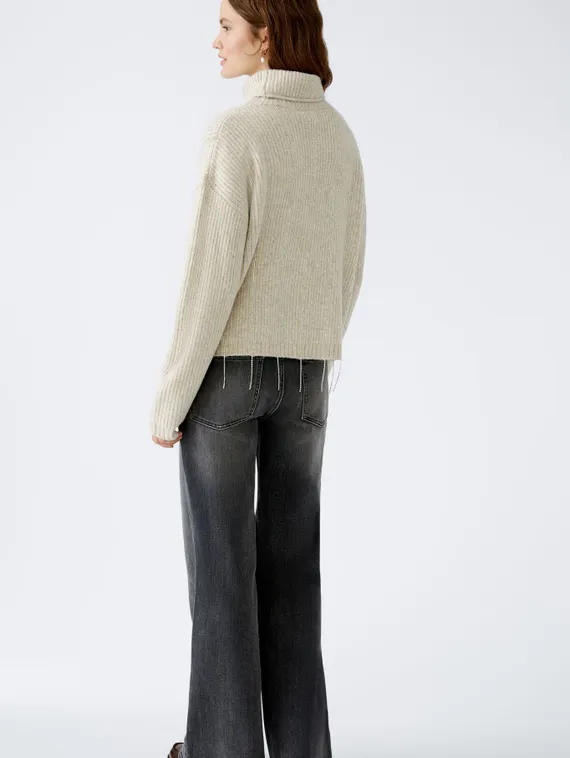 Oui Пуловер с блестящими лентами