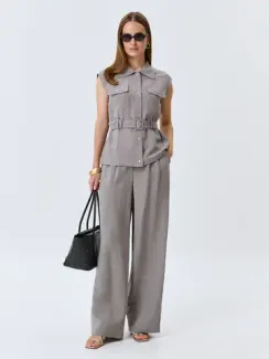 BULMER Брюки с мягкими складками из тенселя