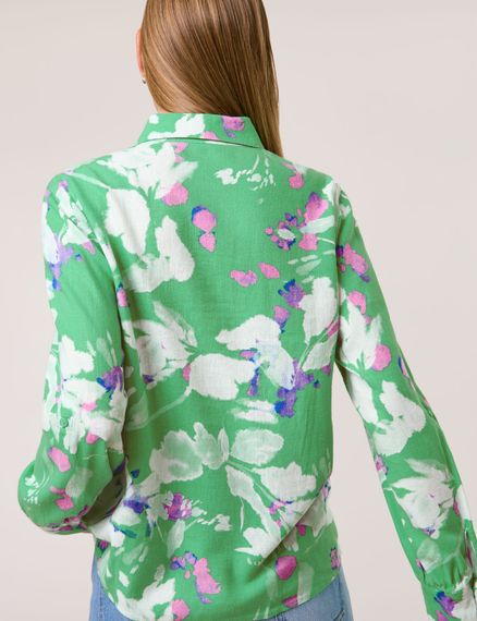 TAIFUN Рубашка из смеси льна и вискозы