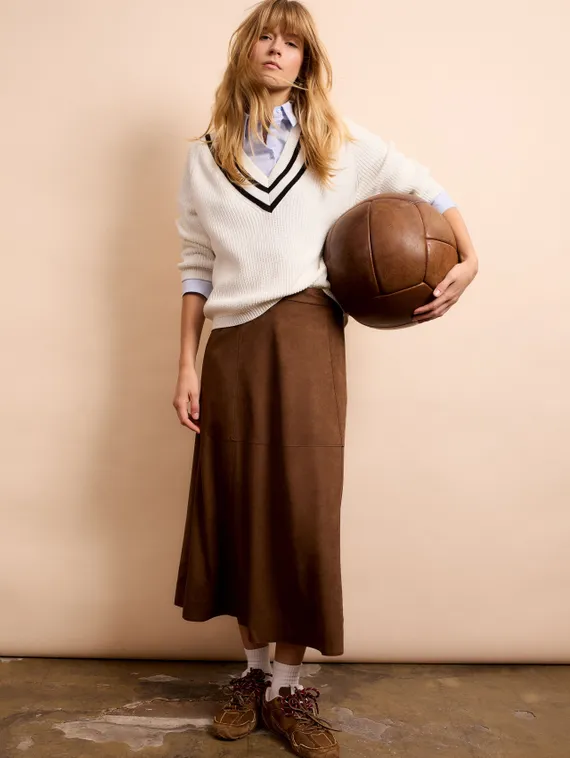 Oui Пуловер в студенческом стиле