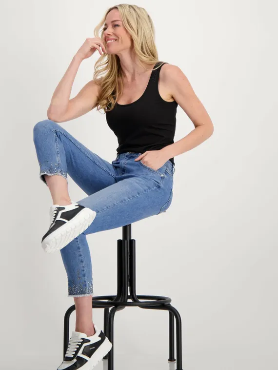 MONARI Топ с бретелями со стразами